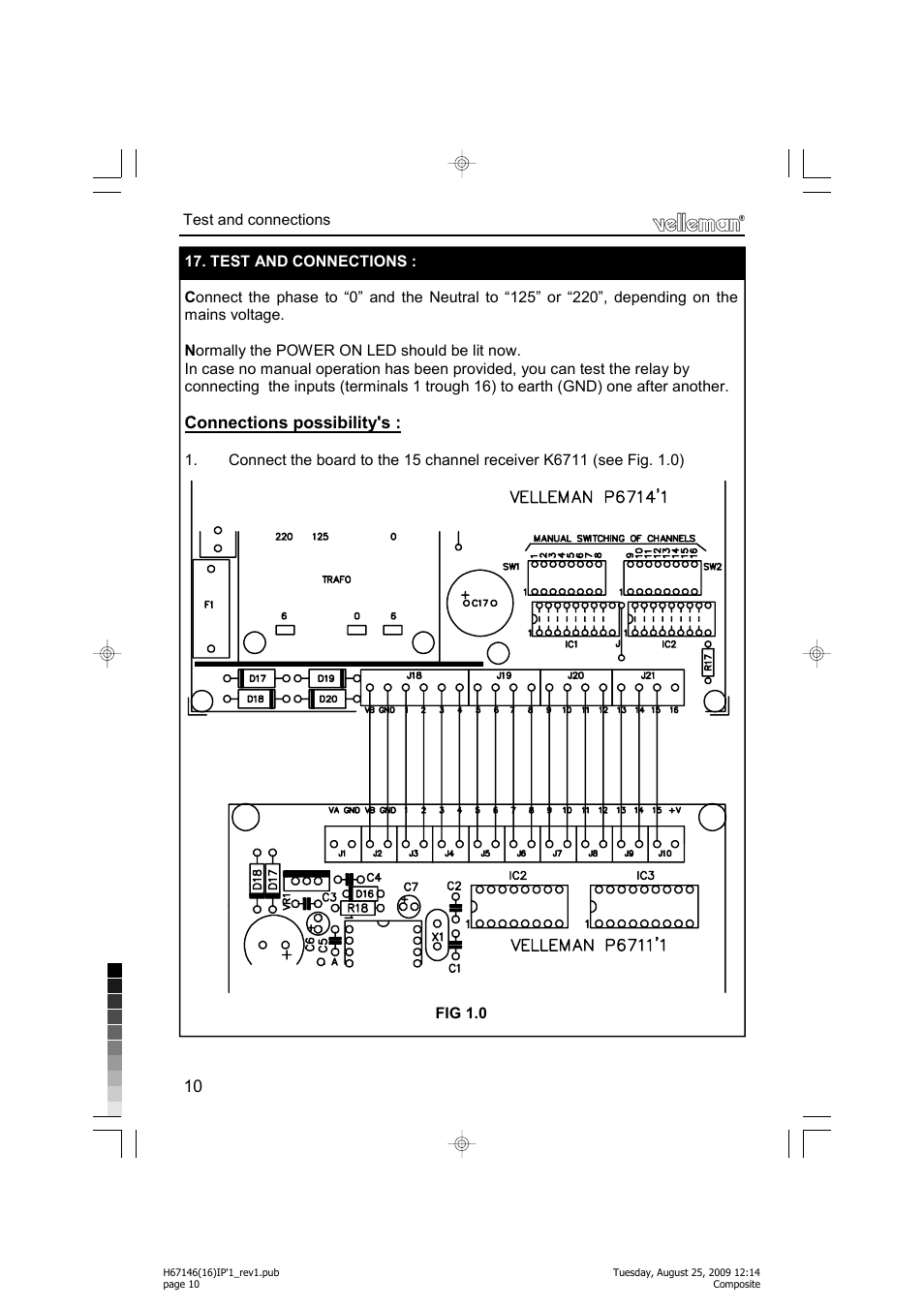 Velleman projects K6714-16 Assembly instructions User Manual | Page 10 / 16