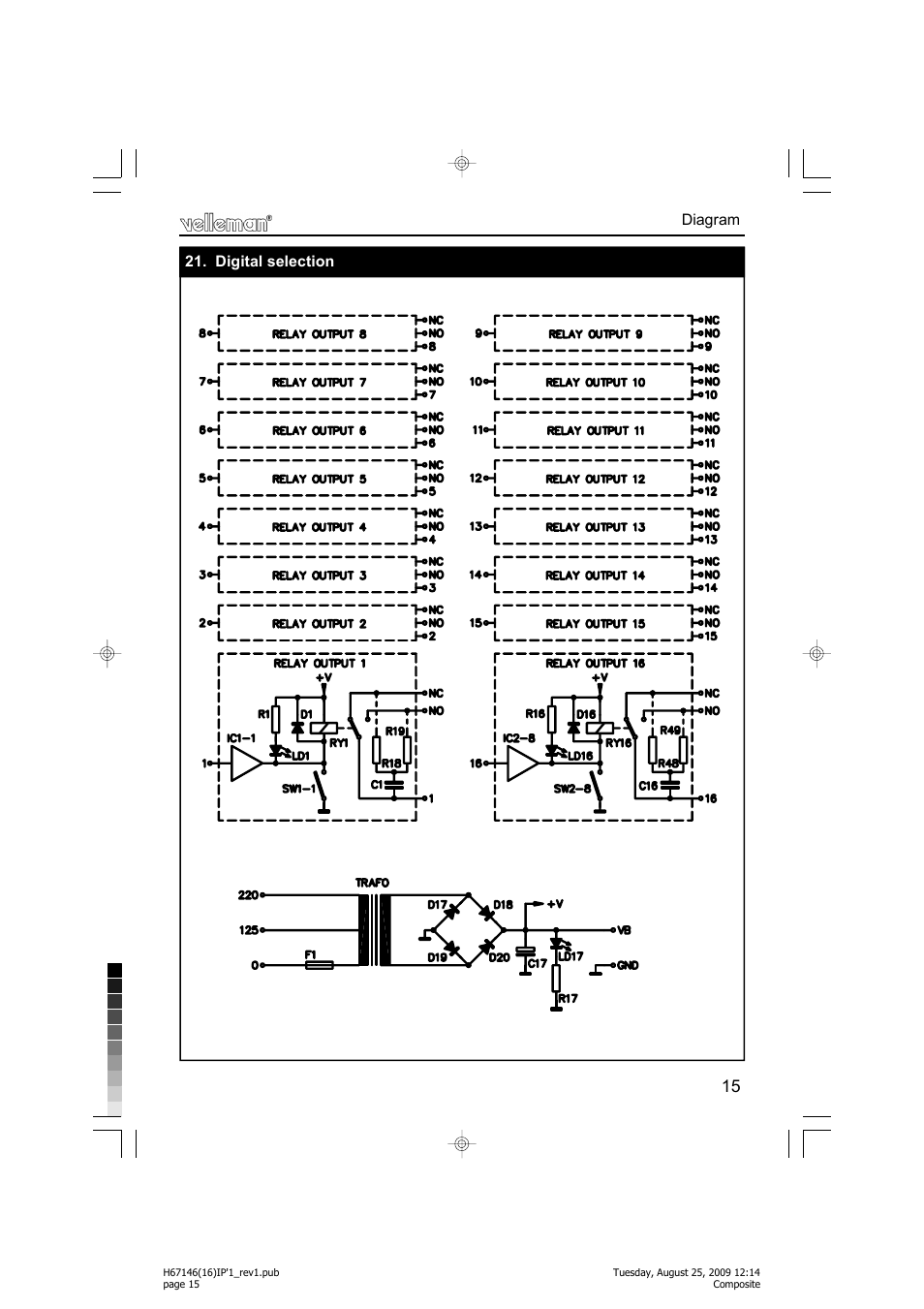 Velleman projects K6714-16 Assembly instructions User Manual | Page 15 / 16