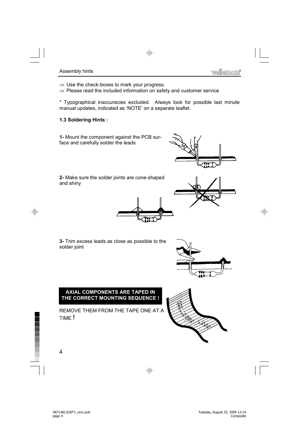 Velleman projects K6714-16 Assembly instructions User Manual | Page 4 / 16