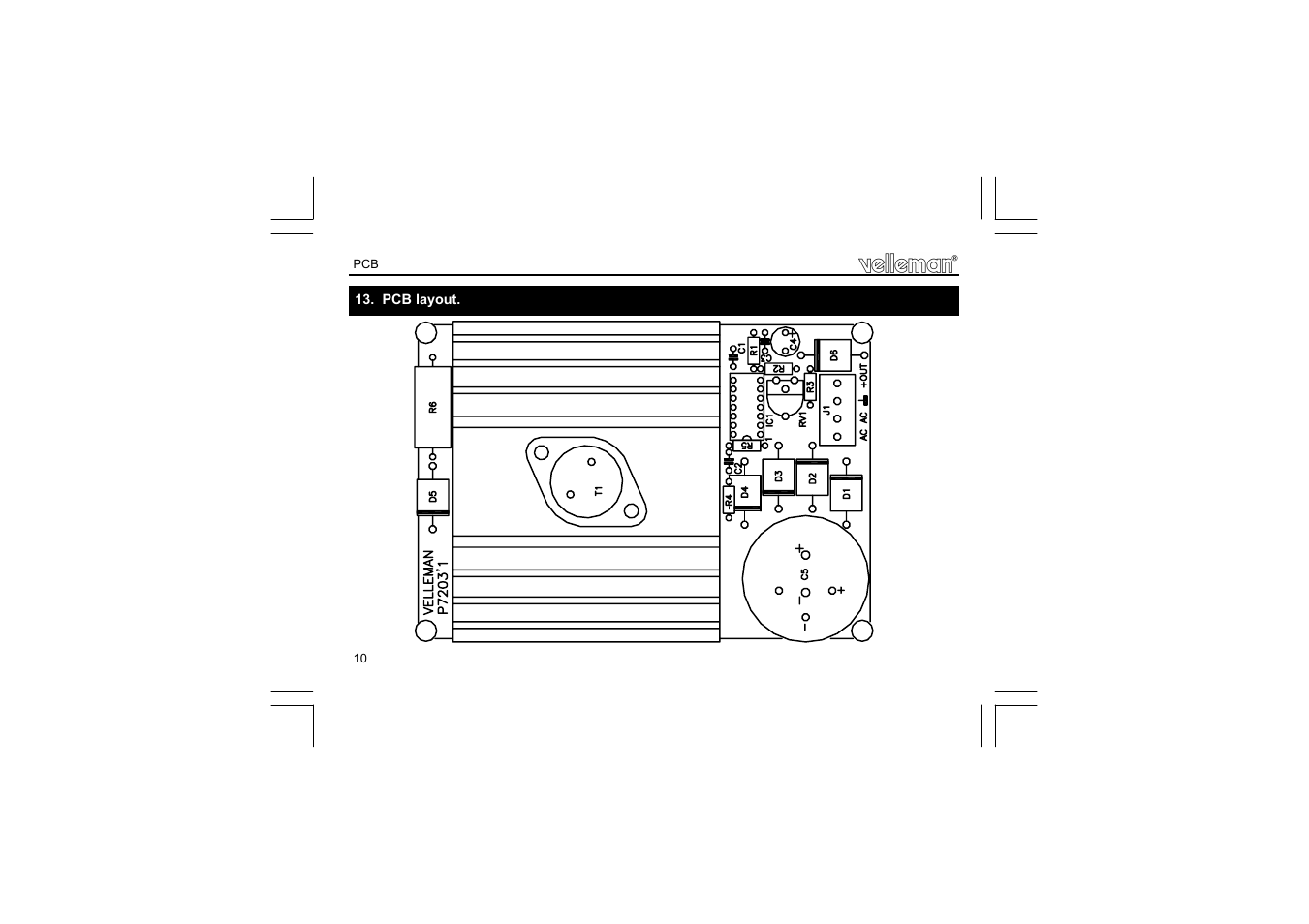 Velleman projects K7203 Assembly instructions User Manual | Page 10 / 12