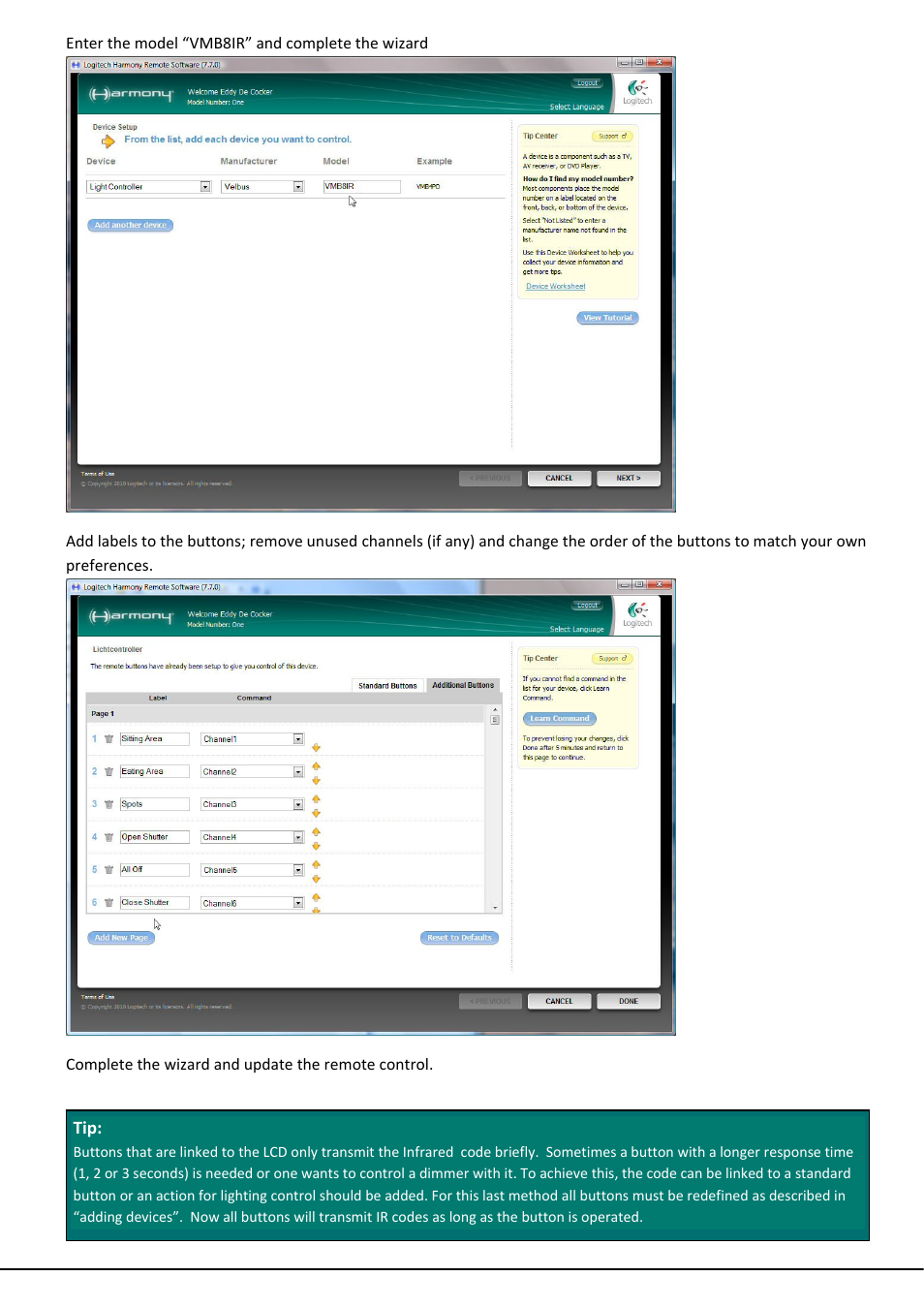 Velleman projects VMB8IR User manual User Manual | Page 3 / 3