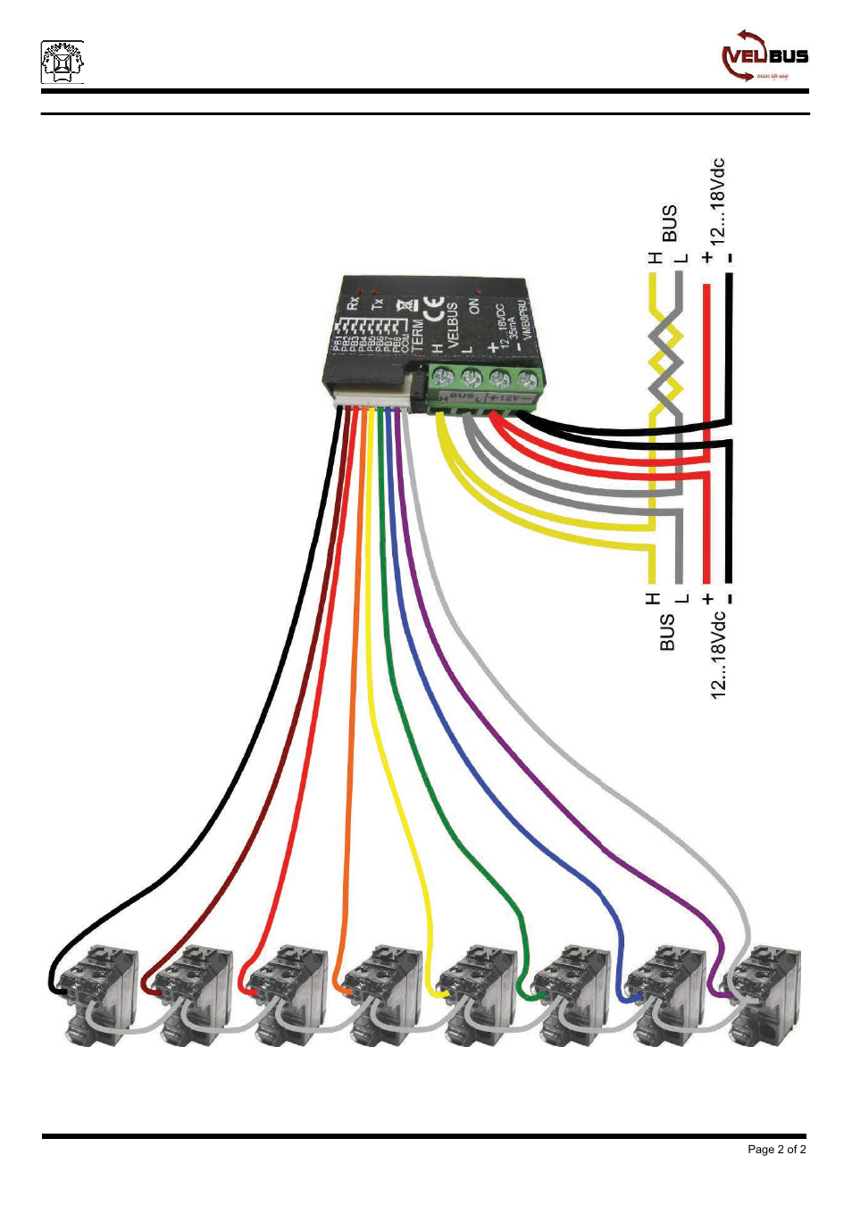 Velleman n.v. march 2011 | Velleman projects VMB8PBU Datasheet User Manual | Page 2 / 2