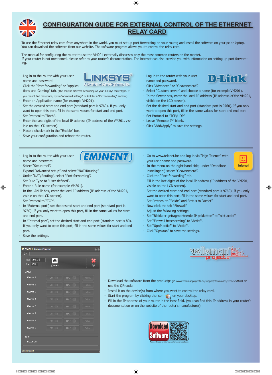 Velleman VM201 User Manual | Page 2 / 8