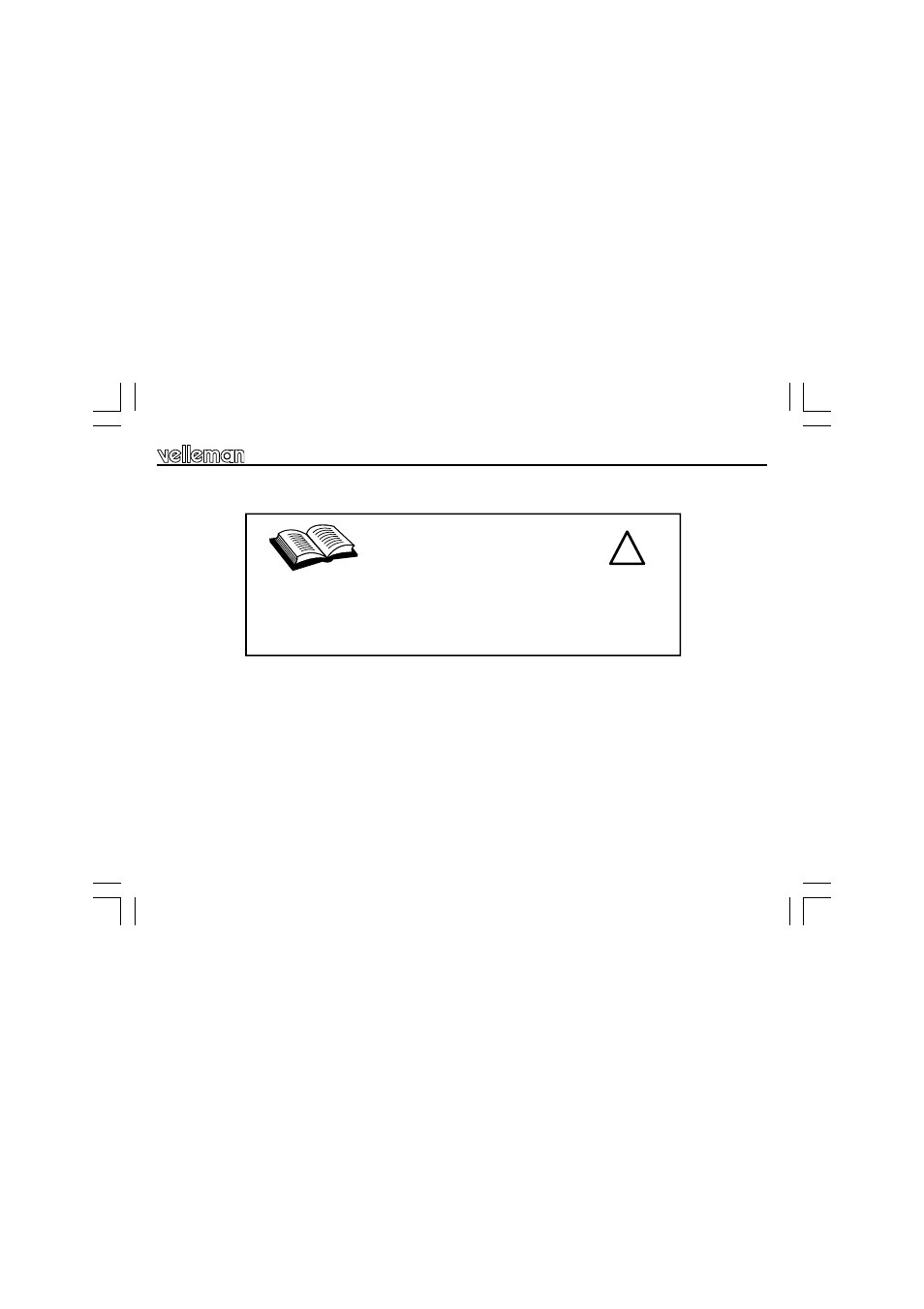Warning | Velleman VM113 User Manual | Page 3 / 8