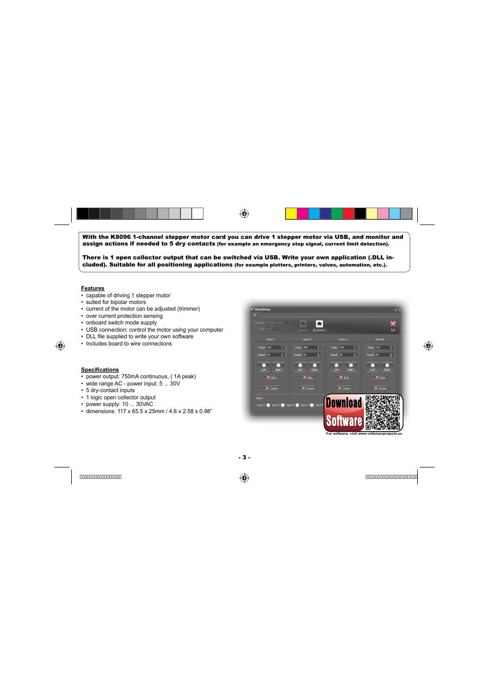 Velleman projects K8096 Assembly instructions User Manual | Page 3 / 16