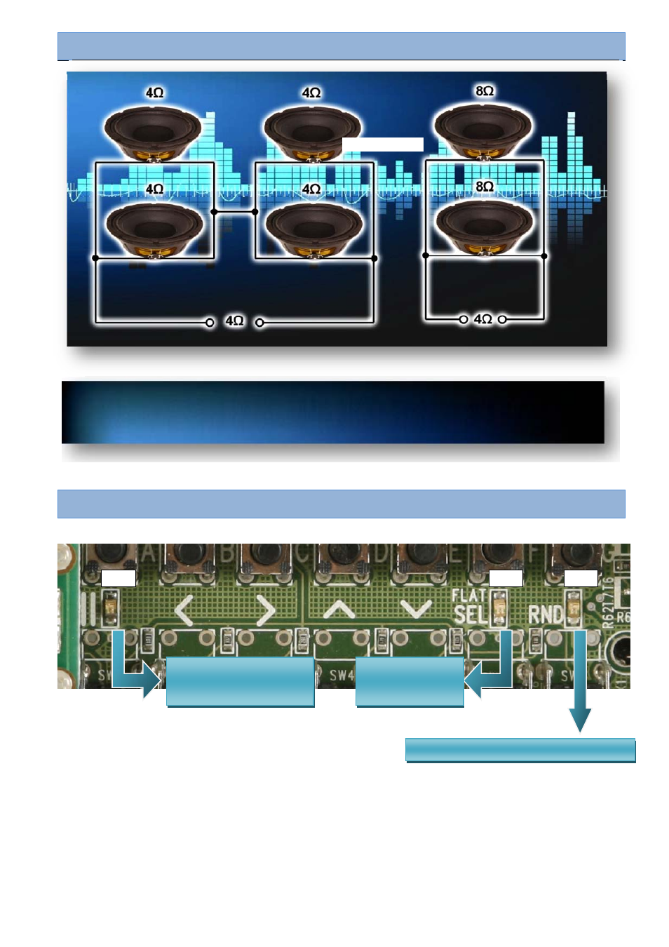 Loudspeaker connections diagram, Led indications | Velleman VM8095 User Manual | Page 4 / 12