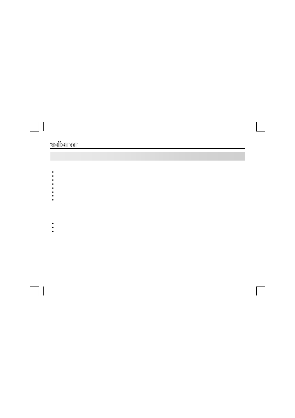Velleman VM106 User Manual | Page 3 / 28
