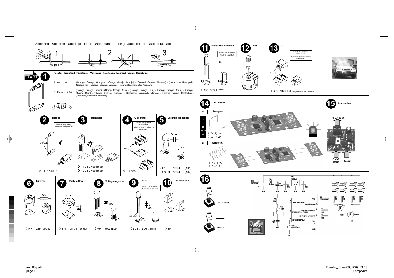 Velleman MK180 User Manual | 1 page