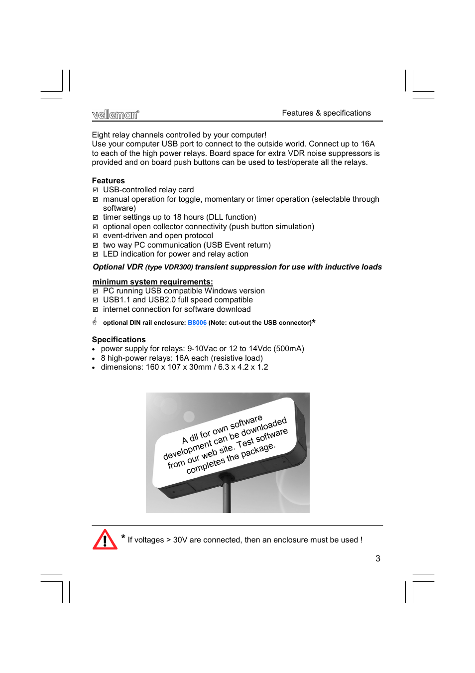 Velleman projects K8090 Assembly instructions User Manual | Page 3 / 12