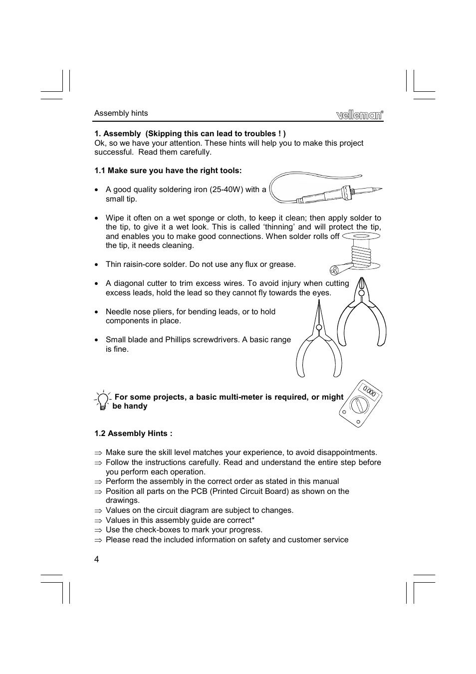 Velleman projects K8090 Assembly instructions User Manual | Page 4 / 12