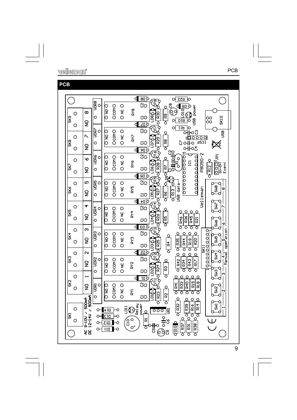 Velleman projects K8090 Assembly instructions User Manual | Page 9 / 12
