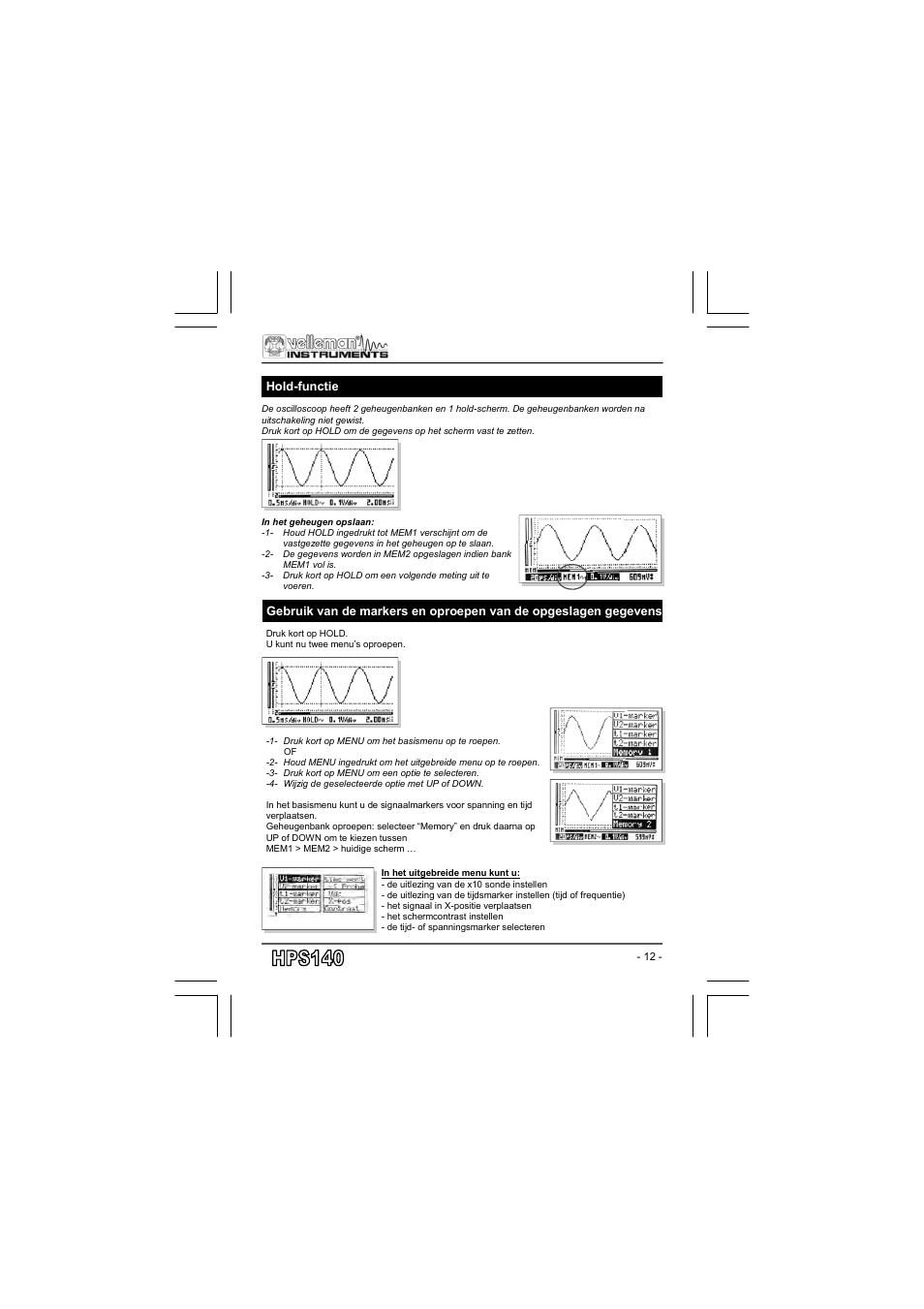 Velleman projects HPS140 User manual User Manual | Page 12 / 28