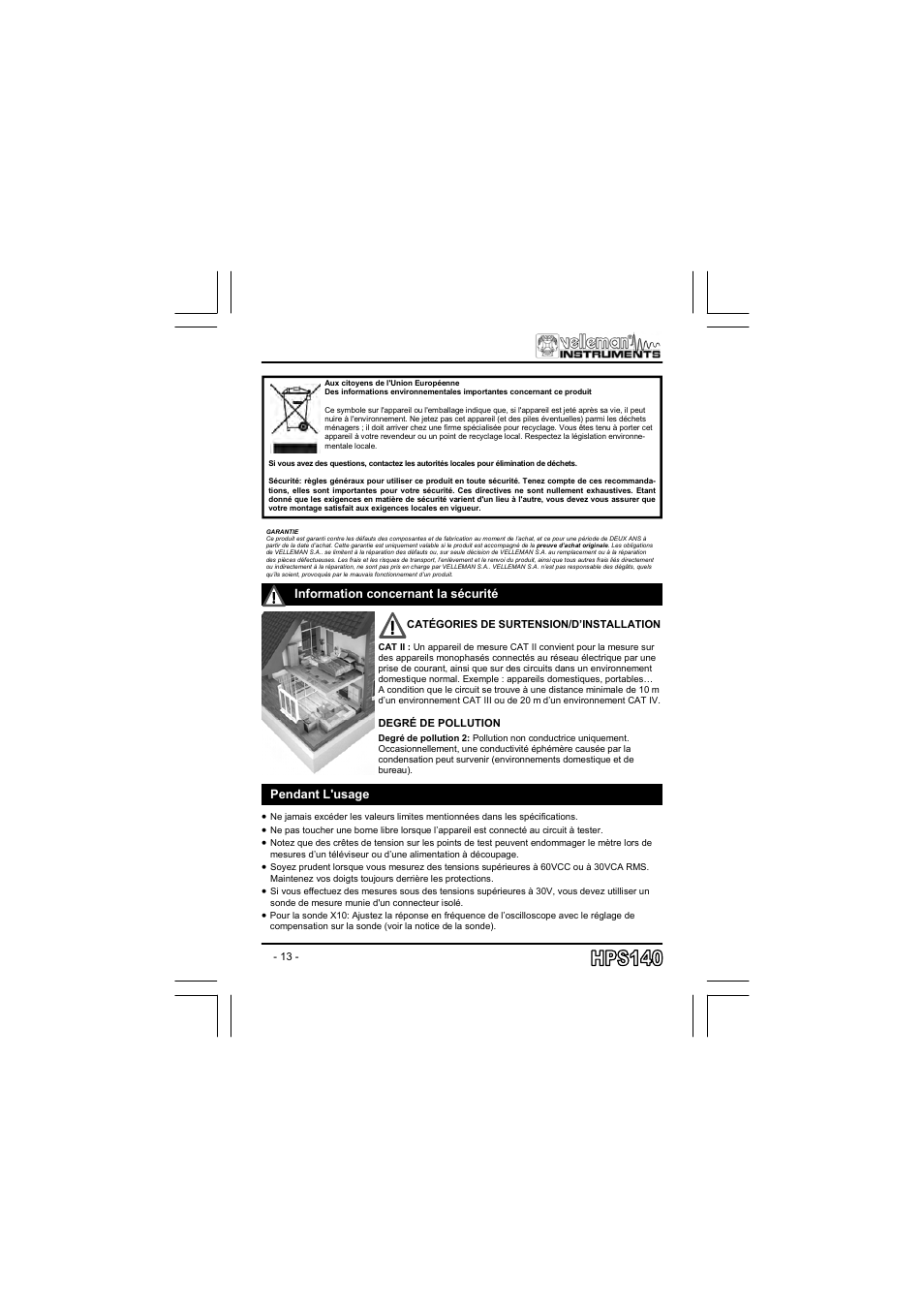 Velleman projects HPS140 User manual User Manual | Page 13 / 28