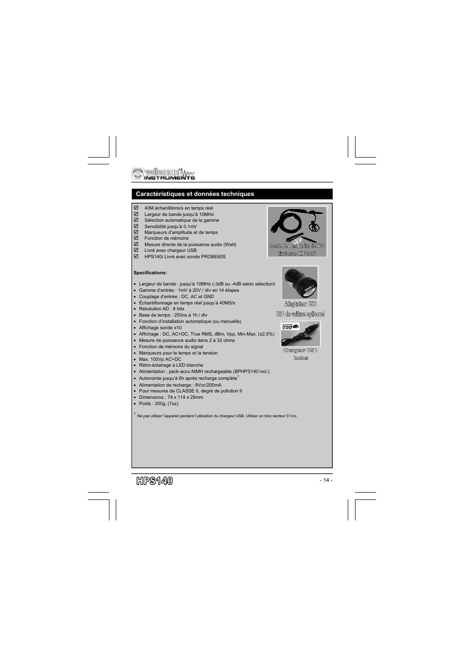 Velleman projects HPS140 User manual User Manual | Page 14 / 28