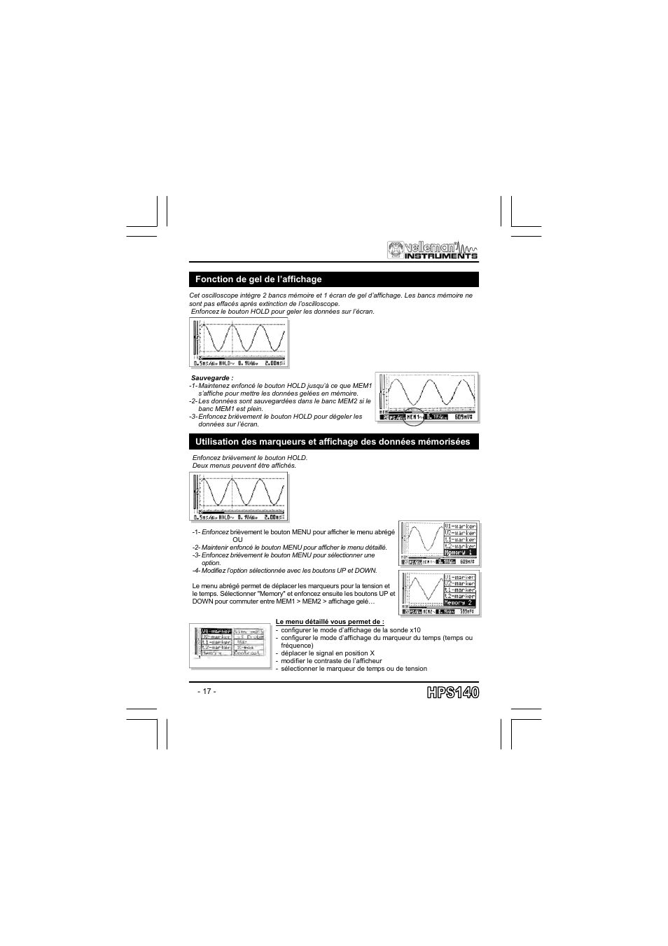 Velleman projects HPS140 User manual User Manual | Page 17 / 28