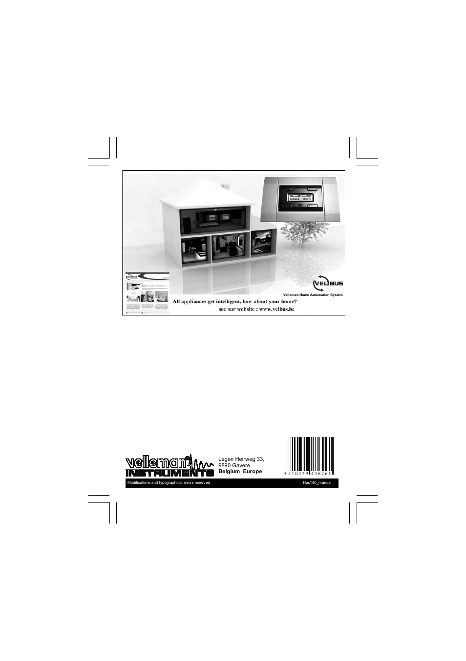 Velleman projects HPS140 User manual User Manual | Page 28 / 28