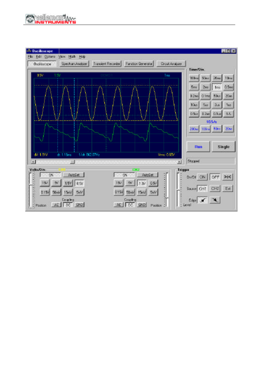 Digital storage oscilloscope "dso | Velleman PCS100A pcs100 - pcs500 - k8031 User Manual | Page 10 / 25