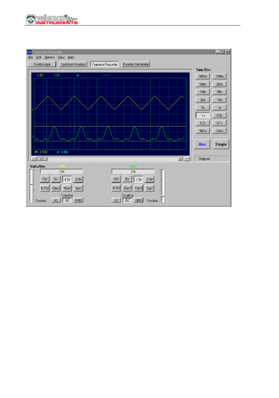 Transient signal recorder "rec | Velleman PCS100A pcs100 - pcs500 - k8031 User Manual | Page 20 / 25