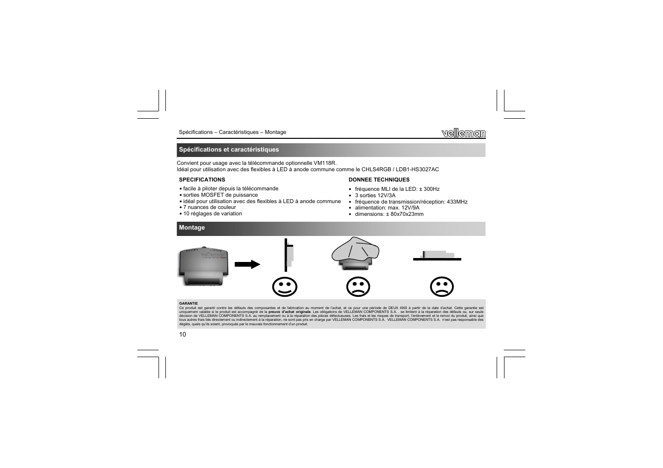 Velleman VM161 User Manual | Page 10 / 20