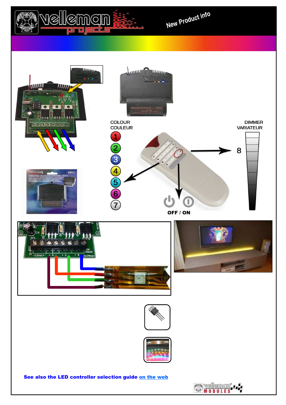 Velleman projects VM161 Datasheet User Manual | 1 page