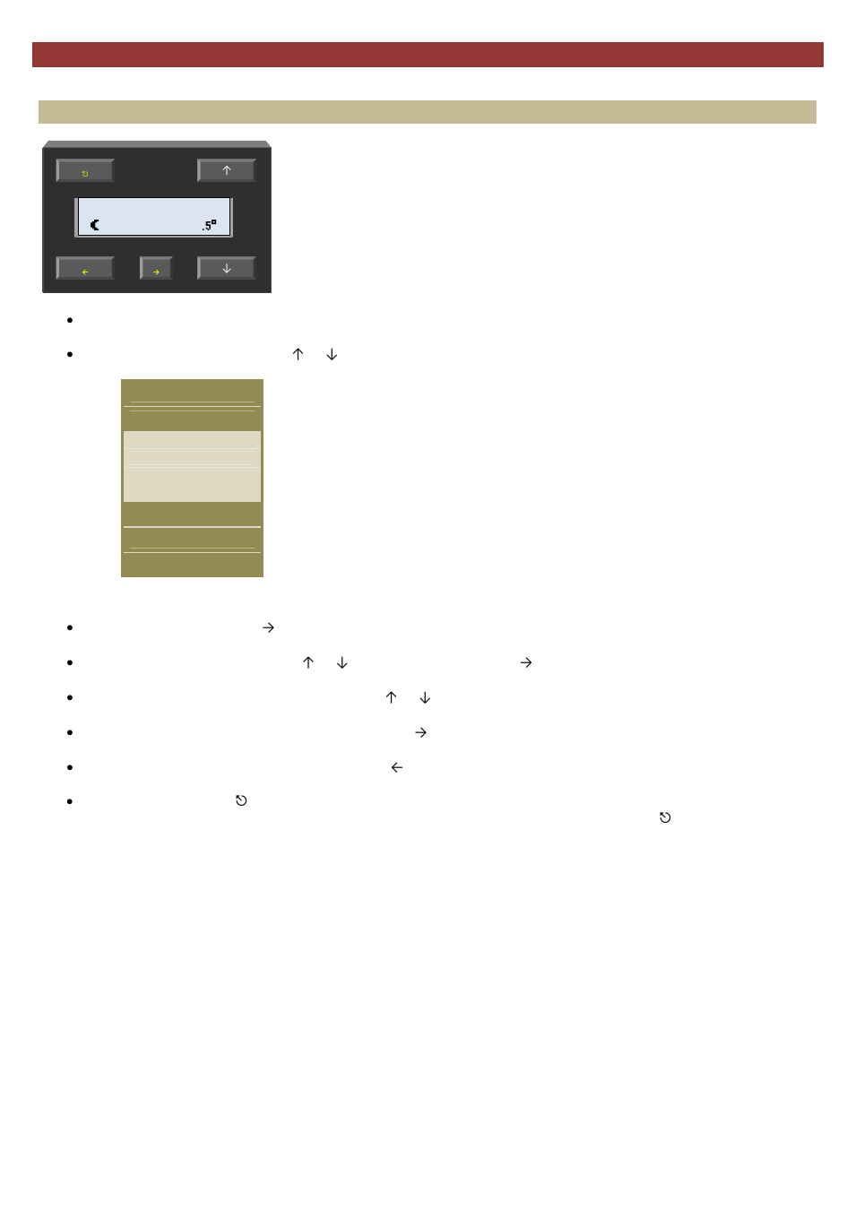 Direct access menu, Menu structure | Velleman VMB1TCW User Manual | Page 17 / 90