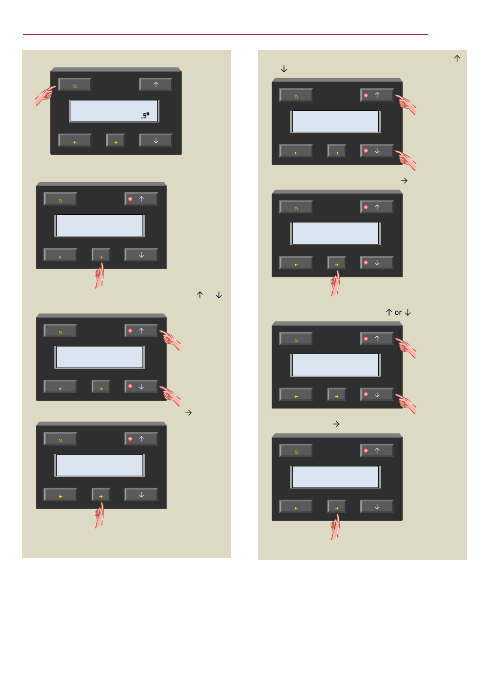 Select the sensor settings menu with the → button, Select the diff. sensor item with the → button, Confirm with the → button | Velleman VMB1TCW User Manual | Page 83 / 90