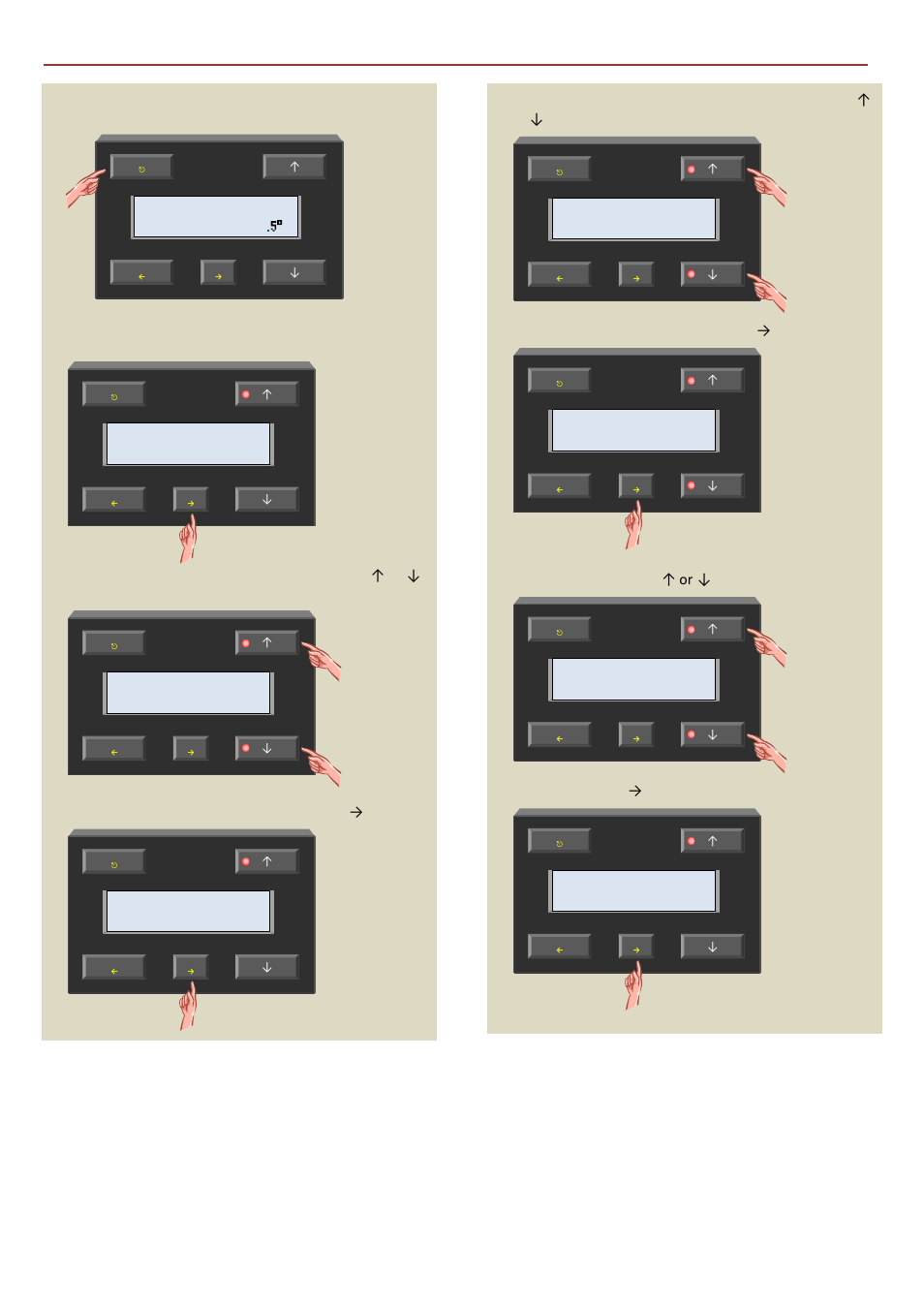 Select the sensor settings menu with the → button, Select the diff. sensor item with the → button, Confirm with the → button | Velleman VMB1TCW User Manual | Page 86 / 90