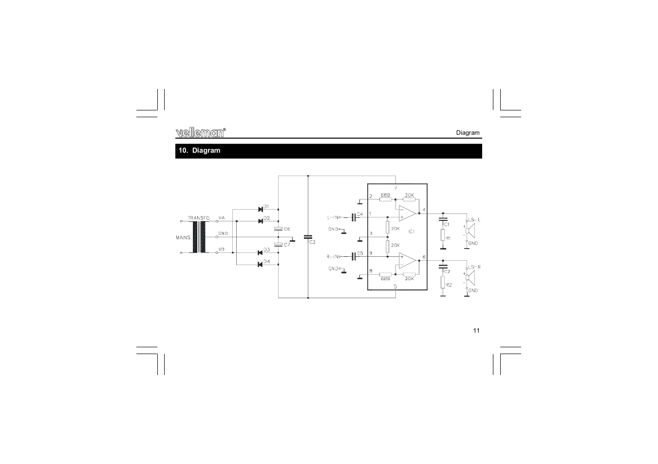 Velleman projects K4003 Assembly instructions User Manual | Page 11 / 12