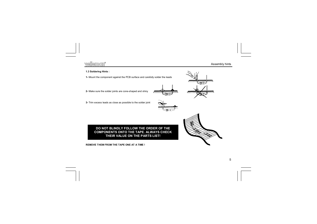 Velleman projects K8048 Assembly instructions User Manual | Page 5 / 12