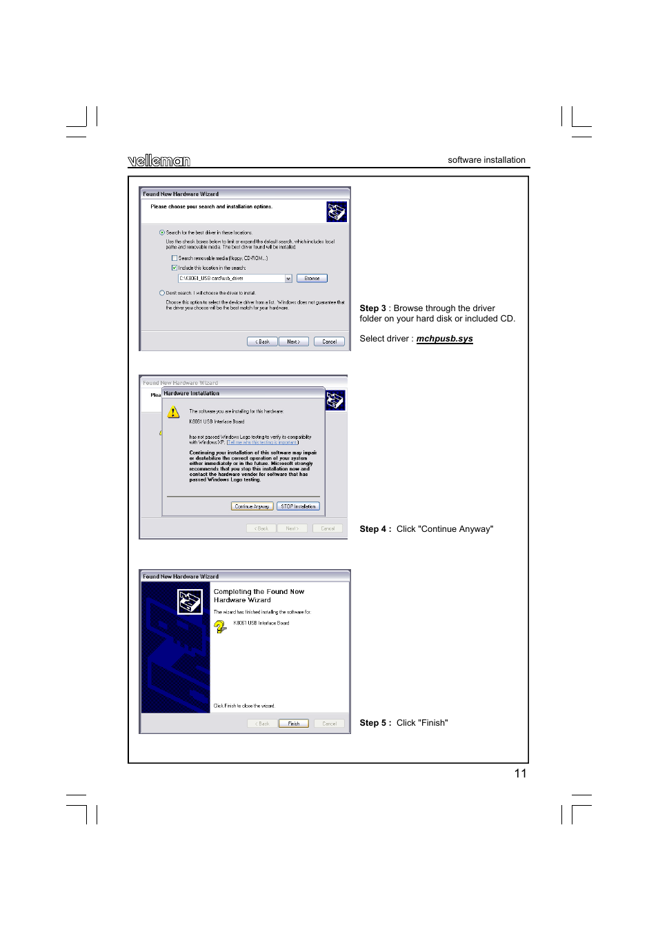 Velleman К8061 User Manual | Page 11 / 16