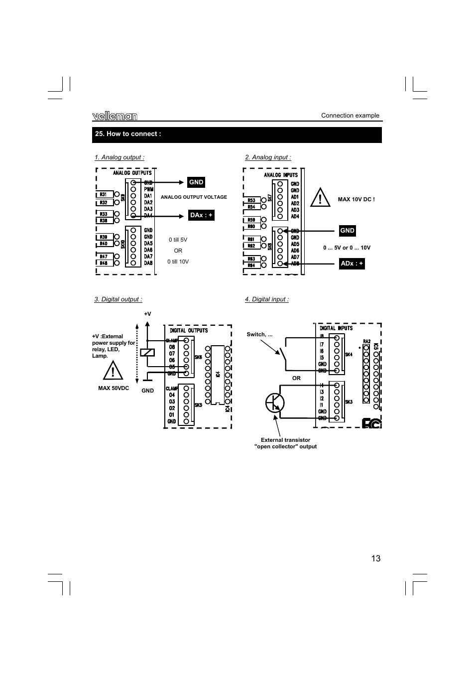 Velleman К8061 User Manual | Page 13 / 16