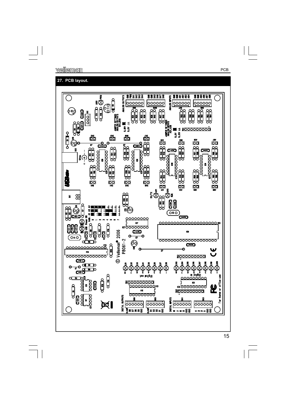 Velleman К8061 User Manual | Page 15 / 16