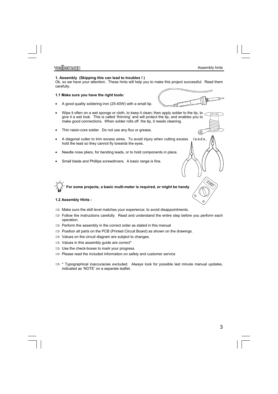 Velleman К8061 User Manual | Page 3 / 16