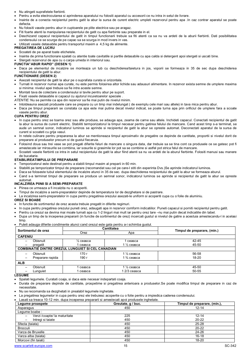 Scarlett SC-342 User Manual | Page 15 / 35