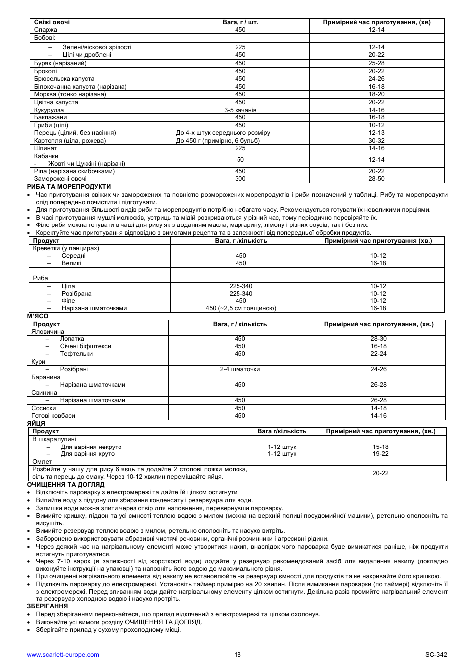 Scarlett SC-342 User Manual | Page 18 / 35