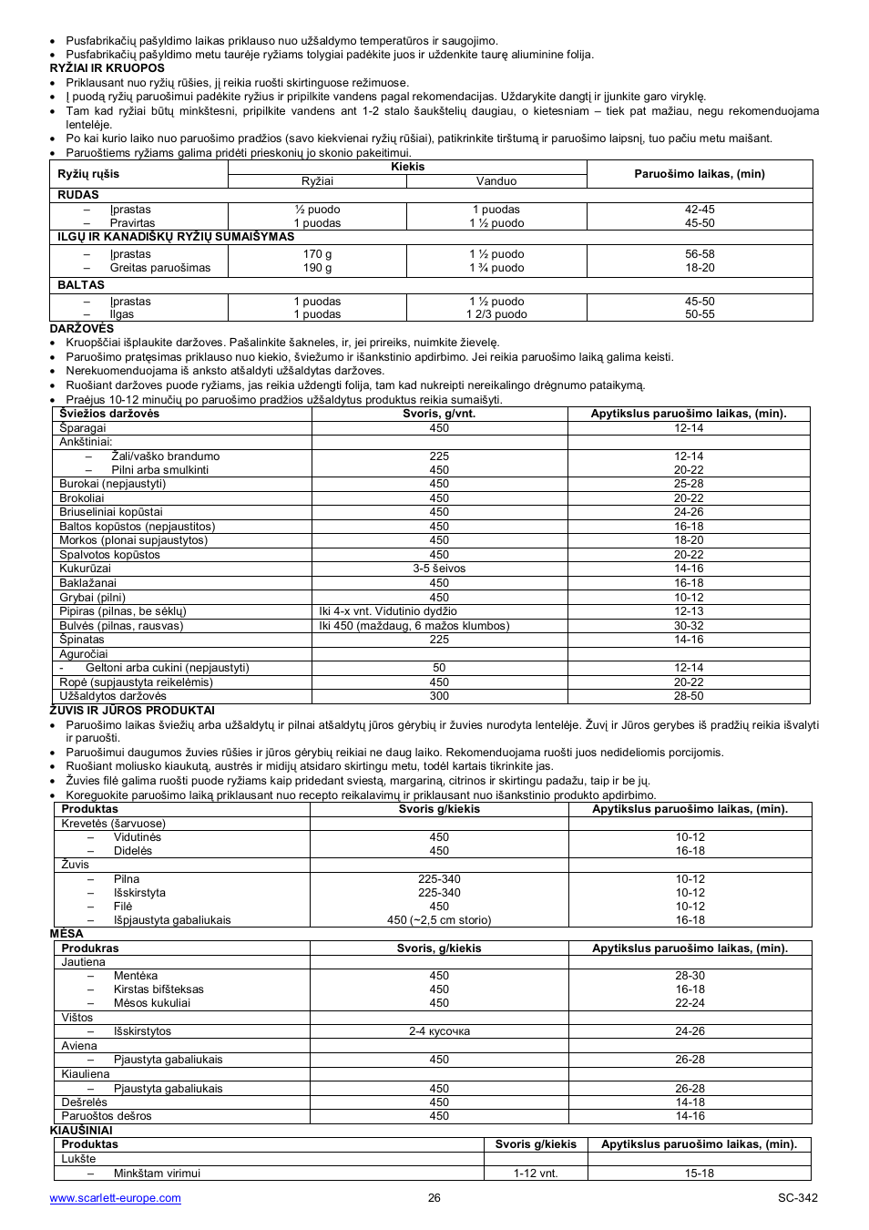 Scarlett SC-342 User Manual | Page 26 / 35