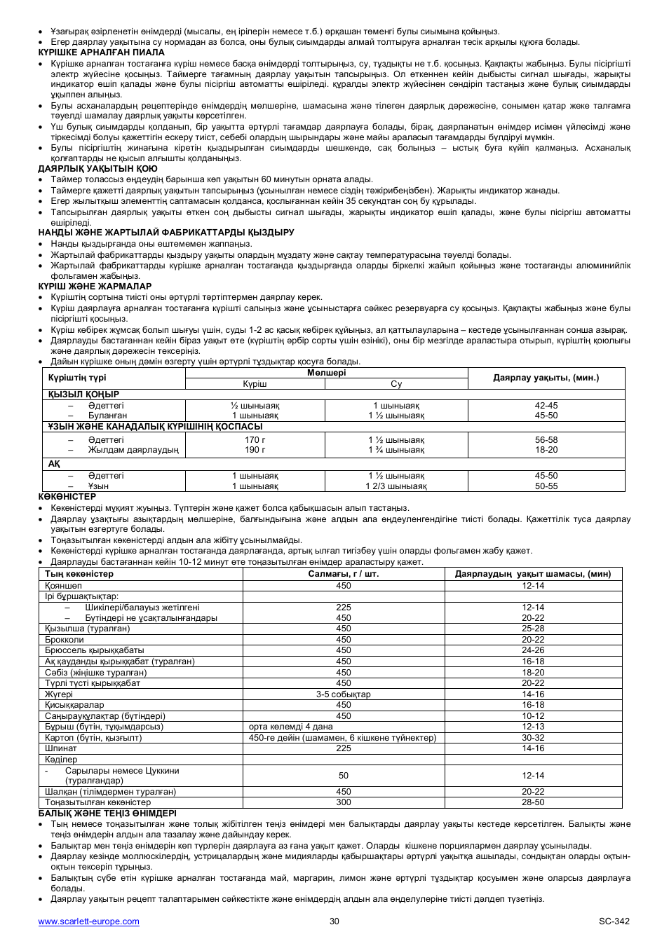 Scarlett SC-342 User Manual | Page 30 / 35