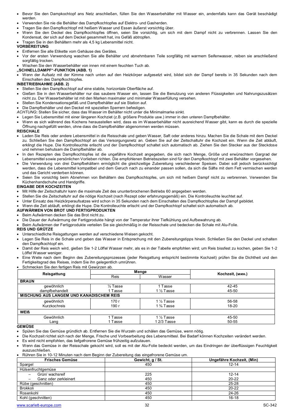 Scarlett SC-342 User Manual | Page 32 / 35