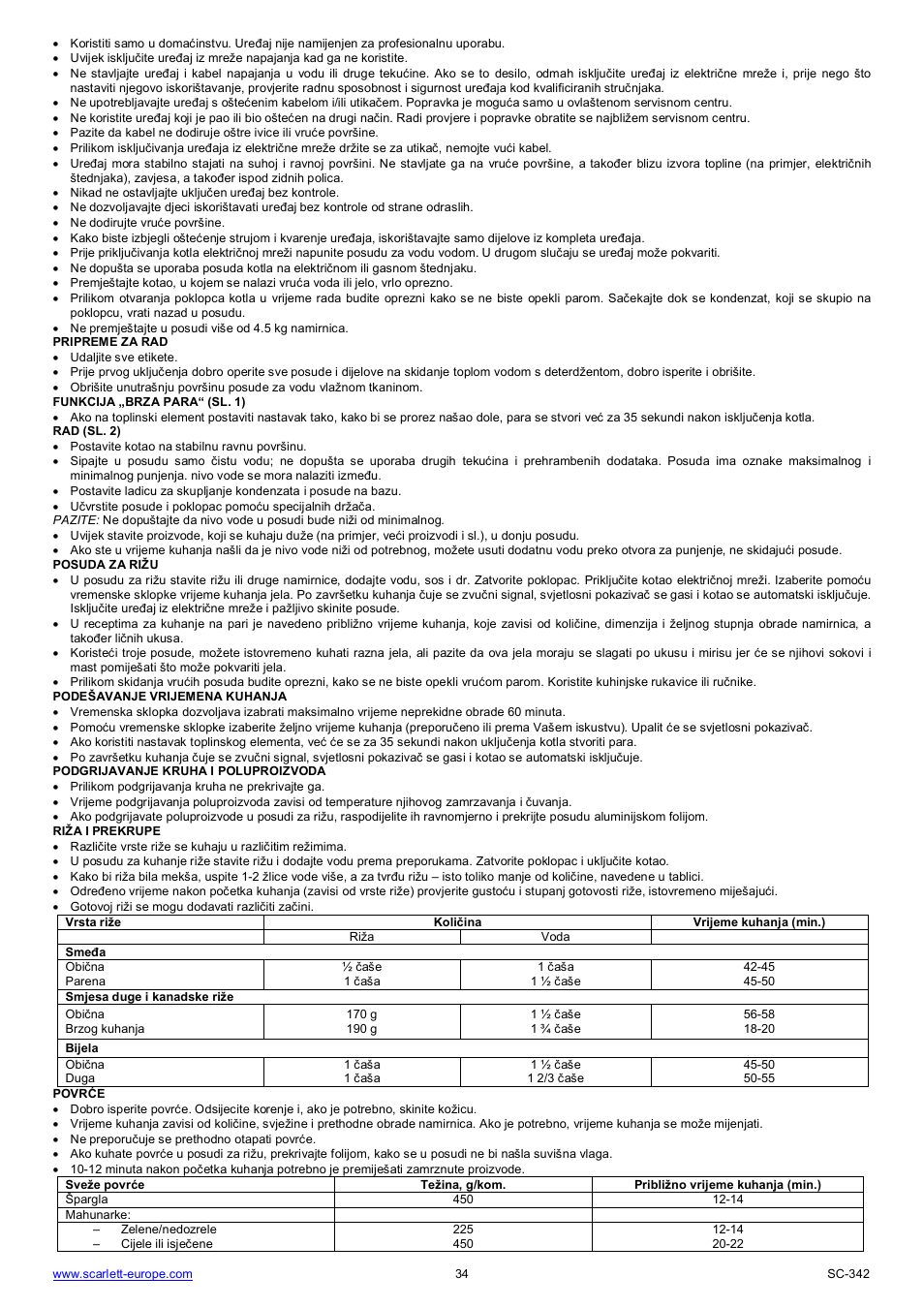 Scarlett SC-342 User Manual | Page 34 / 35