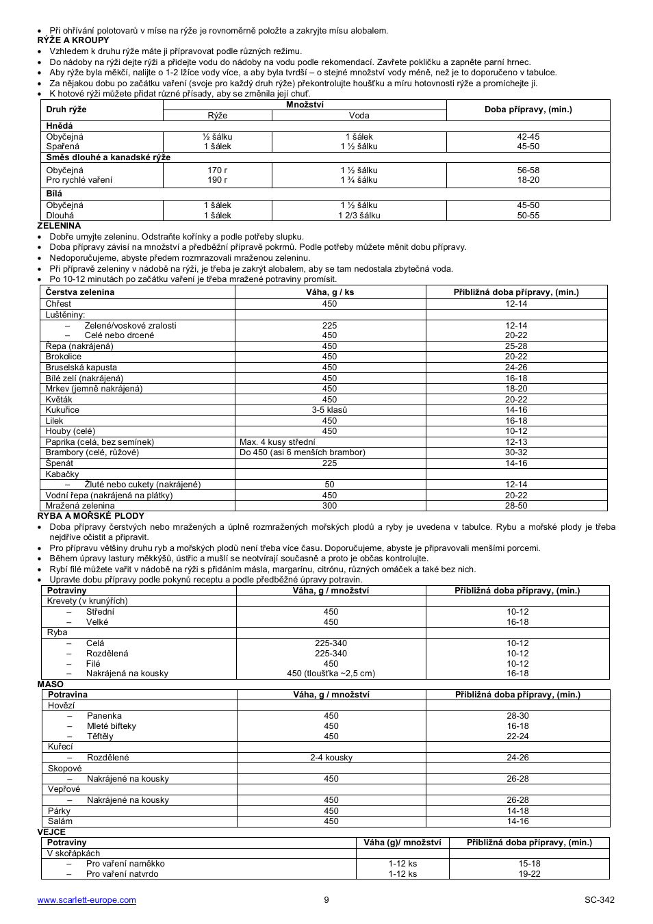 Scarlett SC-342 User Manual | Page 9 / 35