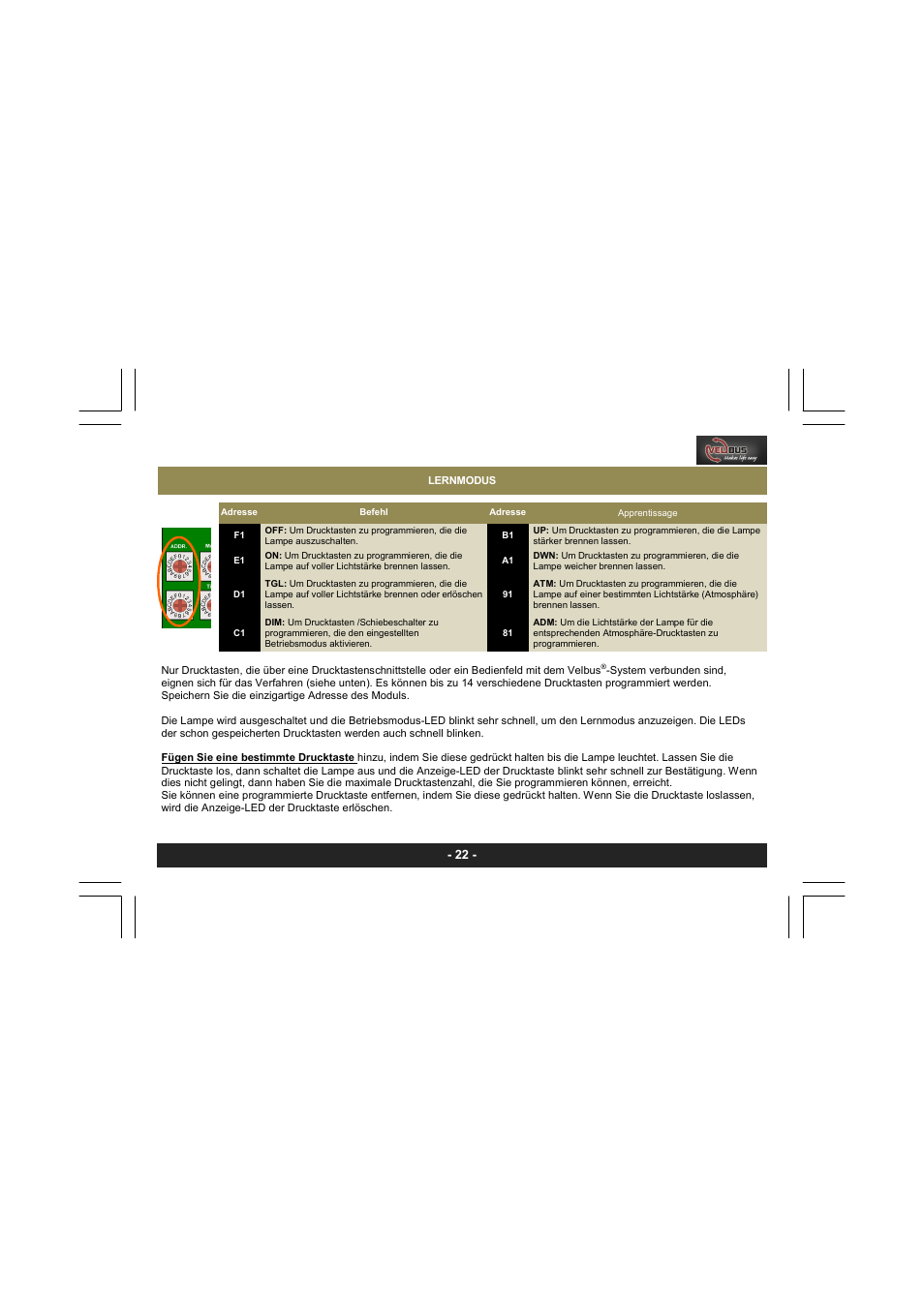 Velleman VMBDME User Manual | Page 22 / 28