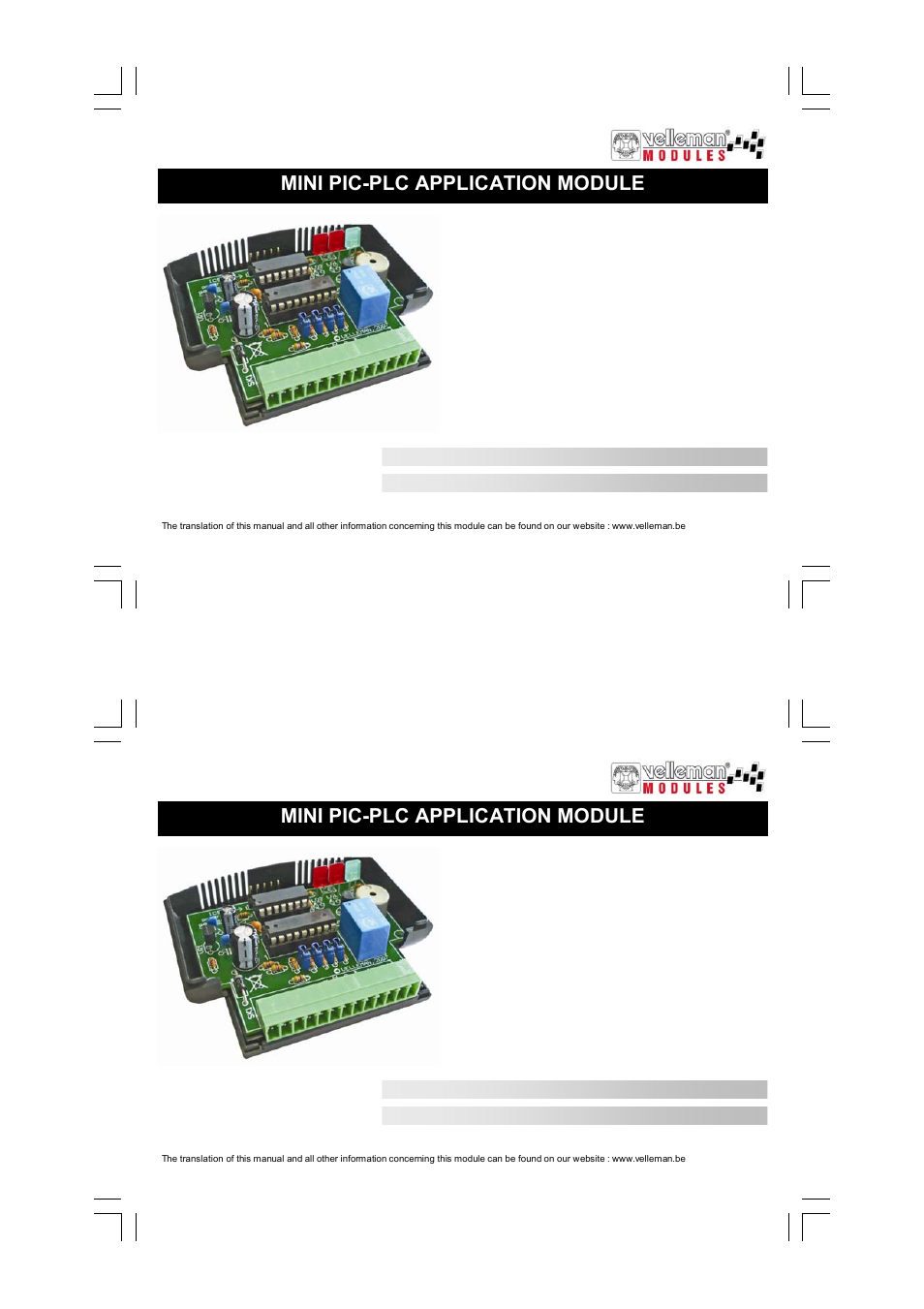 Velleman VM142 User Manual | 24 pages