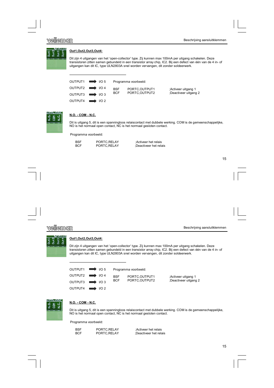 Velleman VM142 User Manual | Page 15 / 24