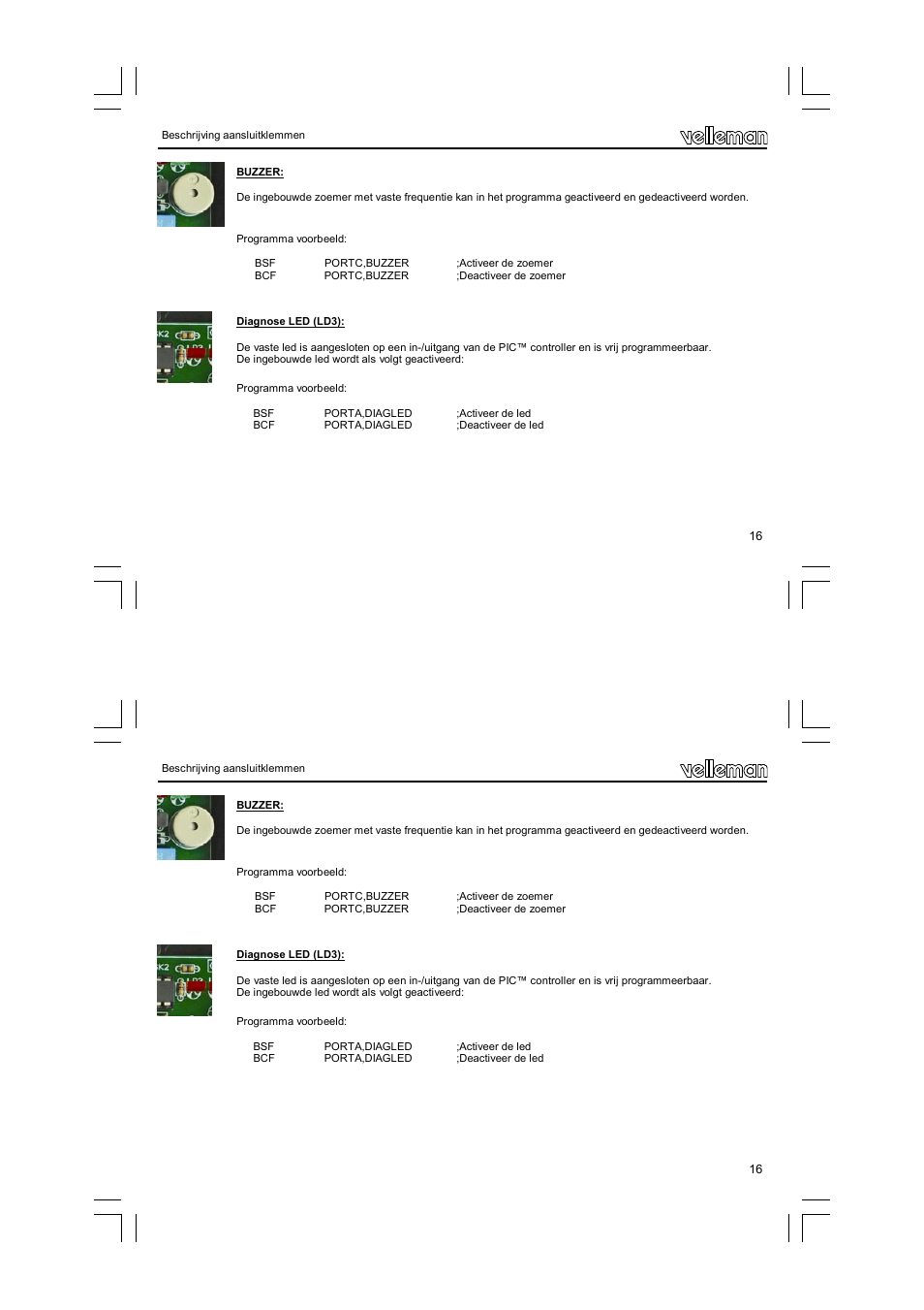 Velleman VM142 User Manual | Page 16 / 24