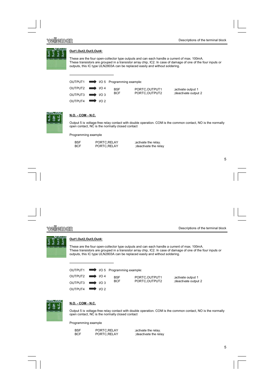 Velleman VM142 User Manual | Page 5 / 24