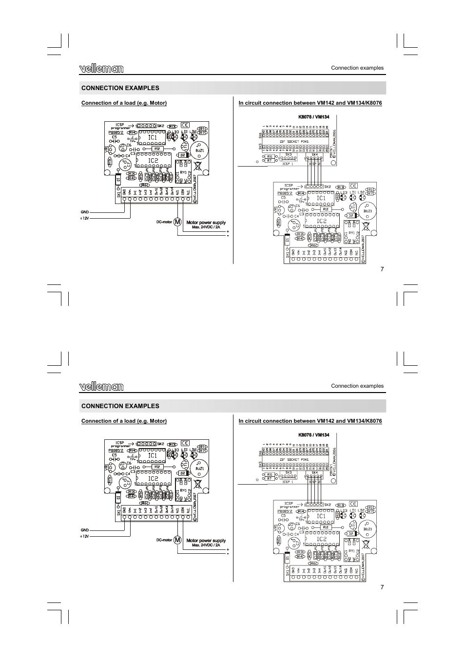 Velleman VM142 User Manual | Page 7 / 24