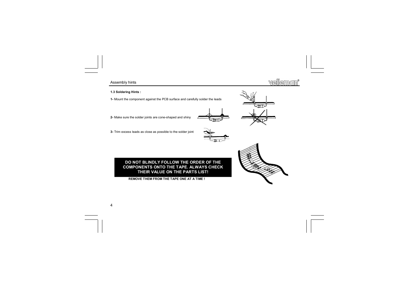 Velleman projects K1823 Assembly instructions User Manual | Page 4 / 8