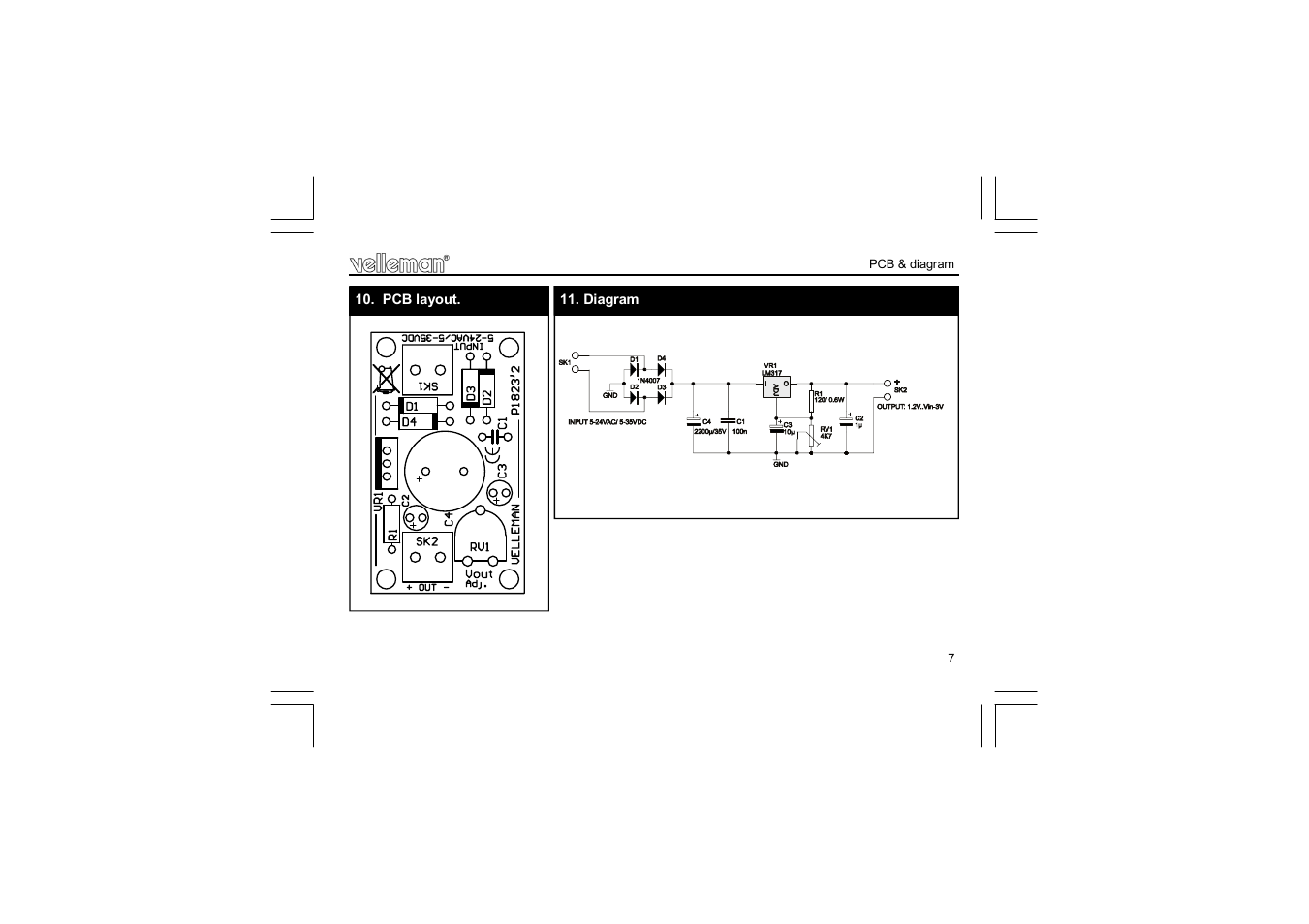 Velleman projects K1823 Assembly instructions User Manual | Page 7 / 8