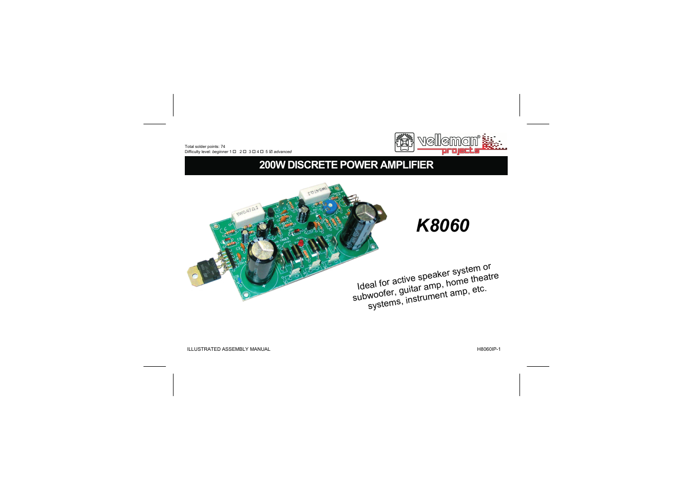 Velleman К8060 User Manual | 20 pages