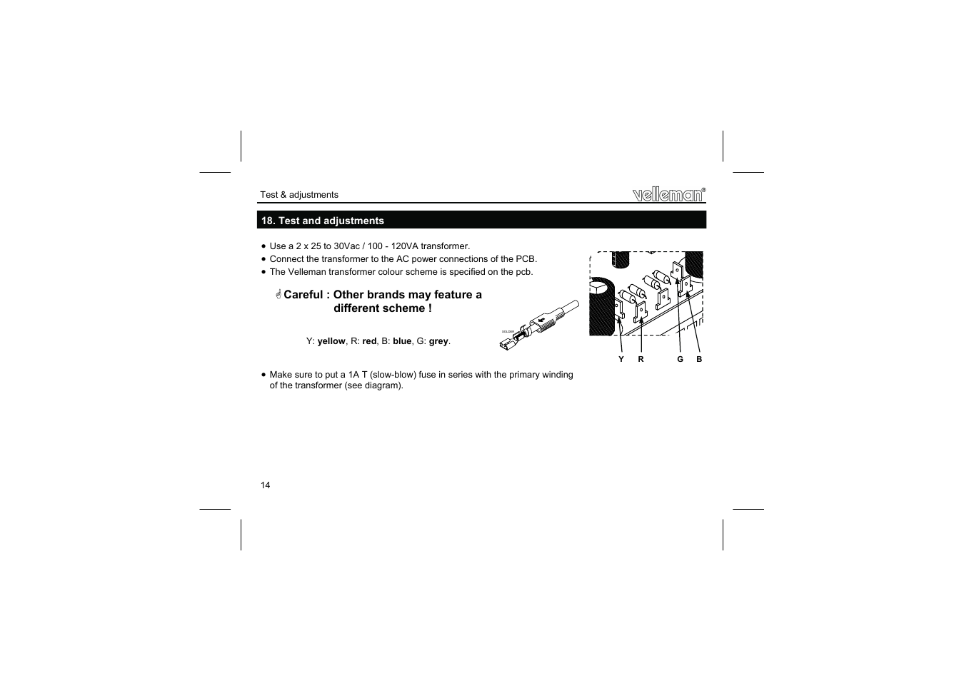 Velleman К8060 User Manual | Page 14 / 20
